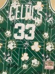 Maillot de Basket #33 Bird Celtics Vintage Vert printed